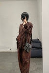 MUTEDANCE embroidered printed and dyed trousers MD21SS46